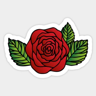 Red Rose Sticker